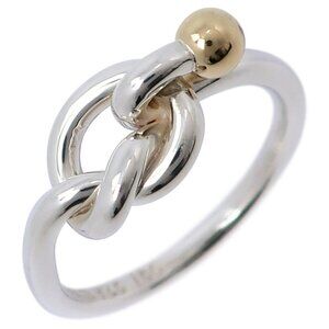 TIFFANY&Co. Love knot Ring Silver925/K18 yellow gold #5.8(US Size) 3.0g Women